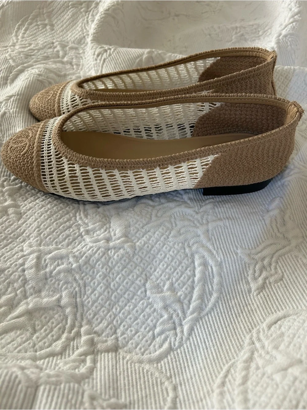 CHANEL raffia ballet